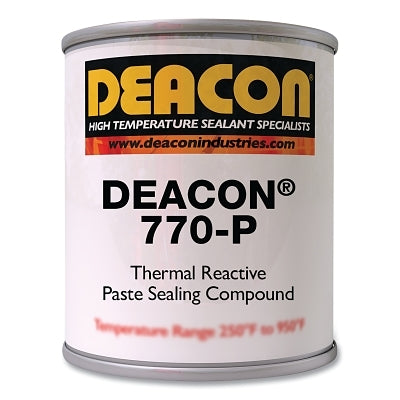 770-P Thermal Reactive Sealant Paste Compound, 32 oz, Can with Plug Lid, Brown