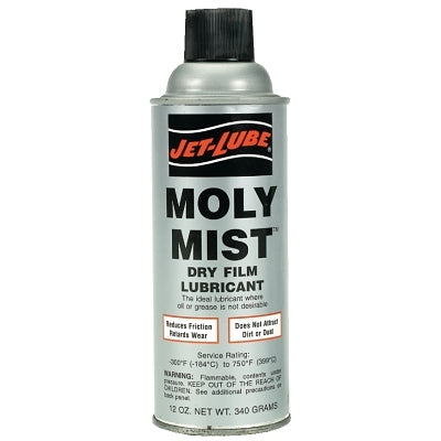 Lubricante de película seca Moly-Mist, lata de aerosol de 12 oz