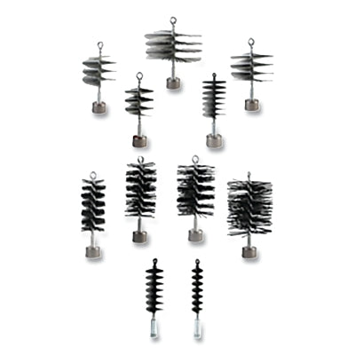Cepillo de limpieza para tuberías y revestimientos de pozos Wire Hog®, 2 pulgadas de diámetro, acero