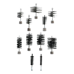 Cepillo de limpieza para revestimientos de pozos y tuberías Wire Hog®, 4 pulgadas de diámetro