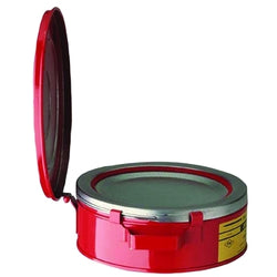 Benchtop cans, hazardous liquid cleaning can, 3 gal, red