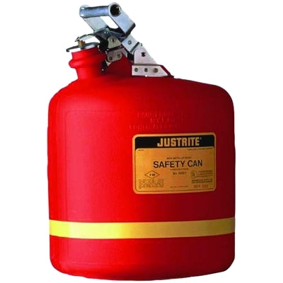Non-metallic L-type safety drums for flammable materials, flammable material storage drum, 5 gallons, red