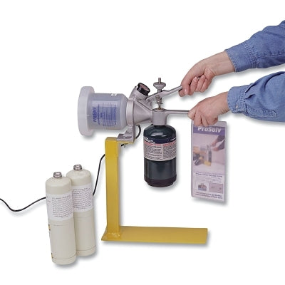 Sistema de reciclaje de cilindros de calibración de propano ProSolv® 4000, filtro de carbón activado, etiquetas de 40 certificados, alambre, gafas protectoras, pinzas