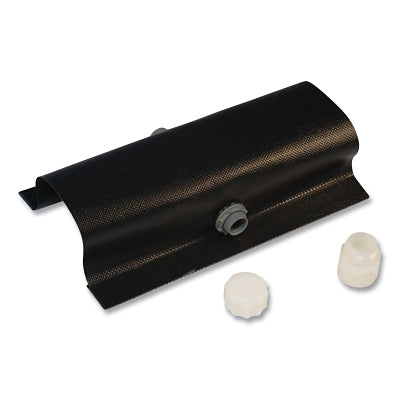 Tapón de drenaje Make-A-Berm™, 5 cm de alto x 14 cm de ancho x 25 cm de largo, recubierto de PVC, color negro
