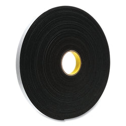 Vinyl Foam Tape 4508, 1 inch x 36 yards, 3.2 mm thick, black