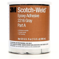 Adhesivo epoxi Scotch-Weld™, 2216, 1 cuarto de galón, lata, gris/blanco
