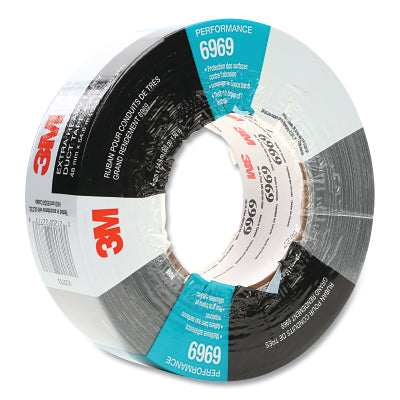 Cinta adhesiva extra resistente 6969, 72 mm x 54,8 m x 10,7 mil, color plata
