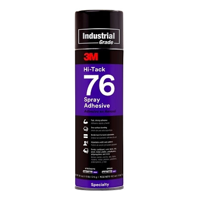 Adhesivo en aerosol Hi-Tack 76, 18.1 oz, transparente/ámbar