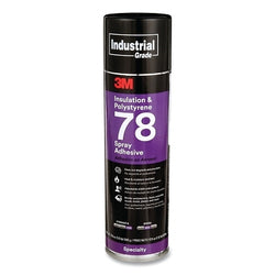 Adhesivo en aerosol para aislamiento de espuma de poliestireno 78, 17.9 oz, lata de aerosol, transparente, contiene 1,1-difluoroetano