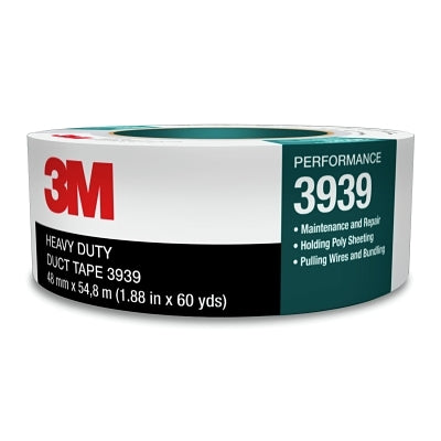 Cintas adhesivas resistentes 3939, 3,77 pulgadas x 60 yardas x 9 milésimas de pulgada, color plata