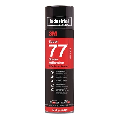 Adhesivo en aerosol multiusos Super 77™, lata de aerosol de 24 oz, transparente