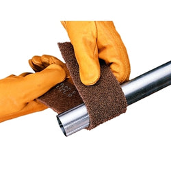 Cutting and polishing disc, 2 inches wide x 30 feet long, medium, aluminum oxide, tan color