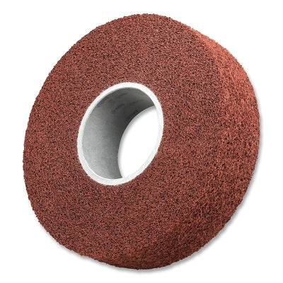 Rueda convoluta para acabado de metales, 8 pulgadas, grano grueso 6A, óxido de aluminio