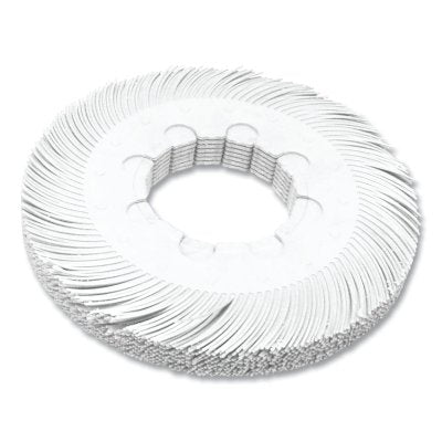 Disco de repuesto para cepillo de cerdas radiales, grano 120, T-S, blanco, 8 pulgadas de diámetro