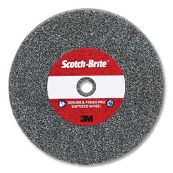 Unified Deburr and Finish Pro Disc, 3" Diameter x 1/4" AH x 1/8" Thick, Extra Coarse+, 18100 RPM, Precision Shaped Ceramic