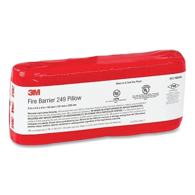 Almohada para conducto de barrera contra incendios, FB249, 2 pulgadas de alto x 4 pulgadas de ancho x 9 pulgadas de largo, pequeña
