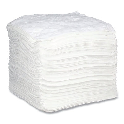 Láminas absorbentes de aceite HP-156, 48 cm de largo x 43 cm de ancho, color blanco