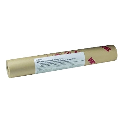 Welding and spark deflection paper, 24 inches x 150 feet, flame-resistant paper, brown