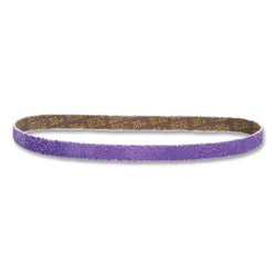 Banda de lija Cubitron™ II 786F, 18" de largo, 1/2" de ancho, grano 36+, púrpura