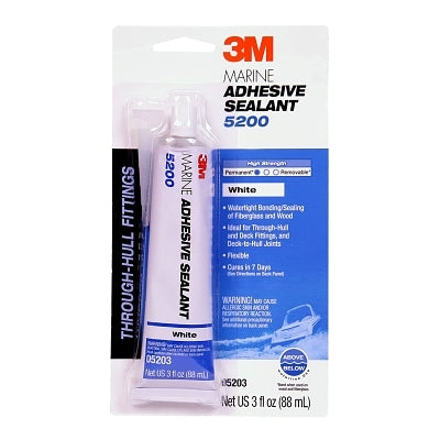 Sellador adhesivo marino, 5 galones, cubo, blanco