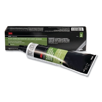 Adhesivo para burletes y juntas Super Black, 5 fl oz, tubo, negro