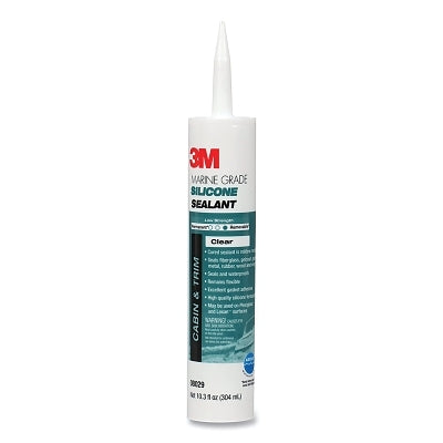 Marine Grade Silicone Sealant, 304 ml, Cartridge, Clear