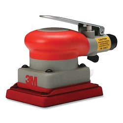 Pneumatic orbital sander without vacuum, 3" x 4", 1/8" orbit, 10000 OPM, aluminum housing