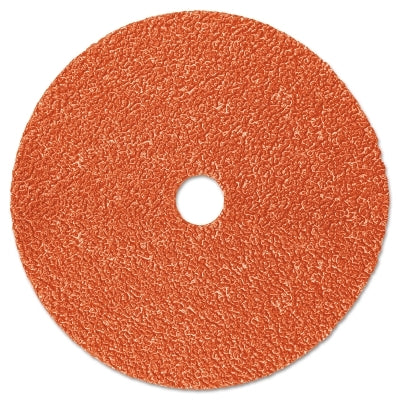 Disco de fibra 787C, cerámica con forma de precisión, diámetro de 4-1/2 pulg. x orificio central de 7/8 pulg., grano 60+, matriz 450E