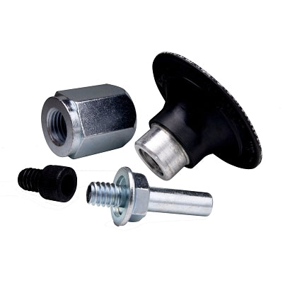 Portadiscos de cerdas Roloc, 2 pulgadas, caucho, negro