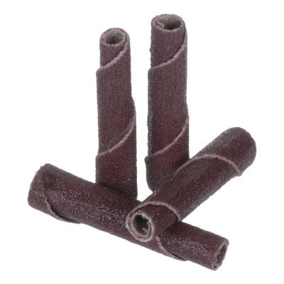 Cartridge roll, 341D, weight X, 3/8 in. diameter x 1-1/2 in. long x 1/8 in. shaft, P240 grit, AO, straight