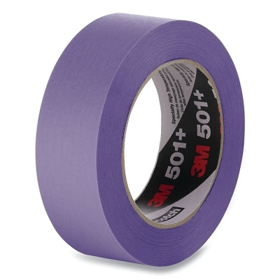 Cinta de enmascarar especial para altas temperaturas 501+, 100 mm de ancho x 55 m de largo, color morado