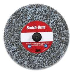 Roloc™+ PRO Unified Deburring and Finishing Disc, 2" Diameter x 1/4" Thick, 2S Fine, 22100 RPM, Silicon Carbide