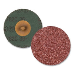 Roloc™ 782C Fiber Disc, Precision Ceramic, 4" Diameter, 60+ Grit, TR, R400BB Matrix
