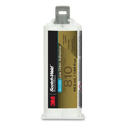 Adhesivo acrílico de bajo olor Scotch-Weld™, DP810, 1.64 onzas líquidas, cartucho, color tostado