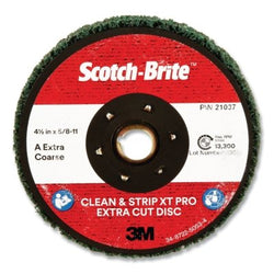 Clean and Strip XT Pro and XT Pro Extra Cutting Disc, 4-1/2 in. Diameter, Extra Coarse, 13300 RPM, Aluminum Oxide, Green, CX-DN