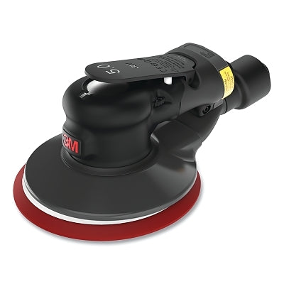 Lijadora orbital aleatoria neumática, 6 pulgadas de diámetro, órbita de 3/16 pulgadas, 12000 rpm, vacío autogenerado