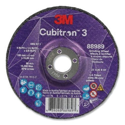 Cubitron™ 3 Depressed Center Grinding Disc, 9" Diameter x 1/4" Thick x 7/8" Arbor, 36+ Grit, T27