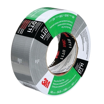 Cinta resistente DT11, 1,88 pulgadas x 60 yardas x 11 milésimas, plateada