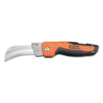 Multipurpose wire stripping knives with 7 51/64" blades, stainless steel, black/orange