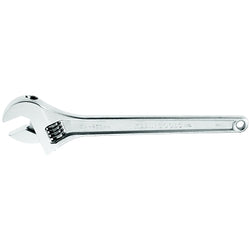 Adjustable wrenches, 24 inches long, 2 1/2 inch opening, chrome plated