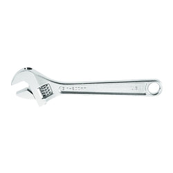 Extra capacity adjustable wrenches, 10 inches long, 1 5/16 inch opening, chrome plated, dipped