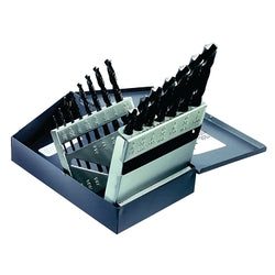 Standard length drill bit sets, cutting diameter from 1/16 in. to 1/2 in., 29 per box