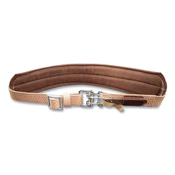 Cinturón de cuero acolchado de liberación rápida, mediano, color tostado