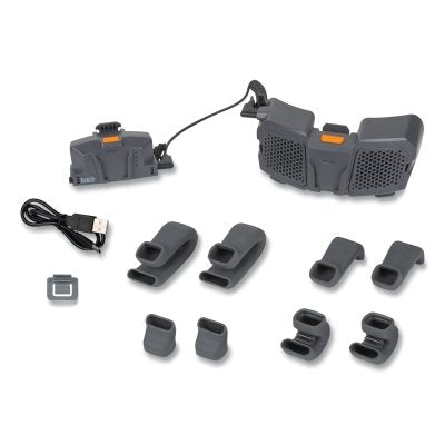 Helmet cooling fan, 2 speeds, gray