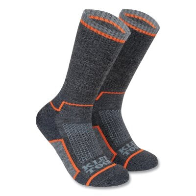 High-performance thermal socks, wool, extra large, dark grey