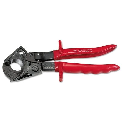 Cortador de cables con trinquete, longitud total de 12,125 pulg., corte de cizallamiento, cable de 2-1/16 pulg., cobre de 1000/750 MCM, aluminio de 1000/750 MCM