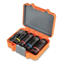 5-piece 2-in-1 impact socket set, 1/2 in., 12 bits, includes case