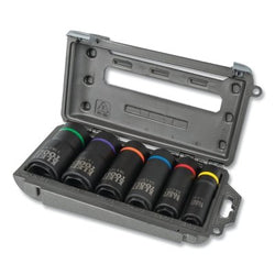 6-Piece 2-in-1 Impact Socket Set, 1/2 in., 6 Bits, Carrying Case Included