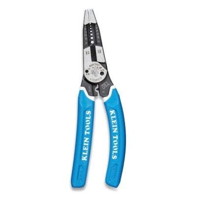 Pelacables/cortador/engarzador de alta resistencia Klein-Kurve®, 8 pulgadas de largo, 8 a 18 AWG, agarre cómodo