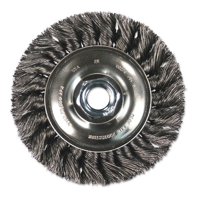 Rueda de nudo de una hilera con torsión estándar, 4 de diámetro x 5/8 de ancho, alambre de acero de 0,014, 20 000 rpm
